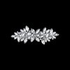 Hair Barrettes for Women, Rhinestone Hair Clips Sparkle Hair Barrettes Crystal Hair Clips for Women Girls Fancy Bridal Hair Clips Wedding Hair Accessories(Silver)