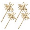 Beetoo 4pcs Bee Hair Clips with Alloy, Wedding Gold Honeybee Hairpins Accessories for Women Girl