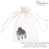 Parcelona French Paw Grey Black Streaks Wide Side Slide In Jaw Yoga Hair Claw Clip