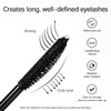 Arousar Curved and Lengthening Mascara, Black Smudge Proof Eyelashes, Silk Fiber Lash Mascara, Long Lasting for All Day, Black