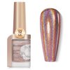 Bevimee Holographic Nail Polish 12ML Fast Drying Iridescent Chameleon Sparkly Nail Polish Rainbow Effect Shimmer Glitter Nail Polish Dark Brown Holo Nail Lacquer Polish Nail Art-No Require Cured 1PCS