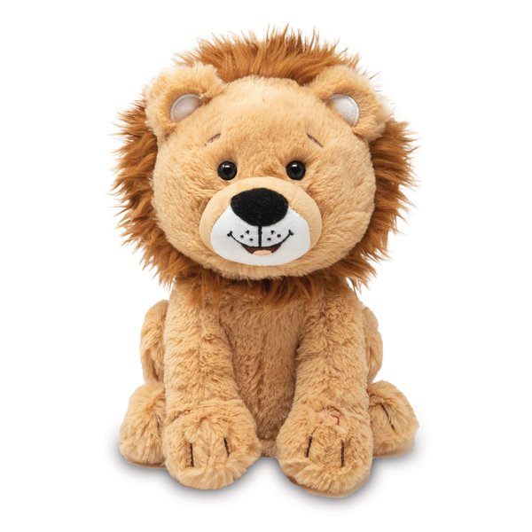 Cuddle Barn - Lucas The Lion | Soft Cuddly Interactive Lion Stuffed Animal | Twirls Around to Wild Thing | Animated Plush Toy, 10 inches