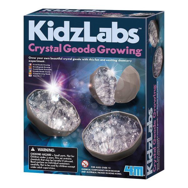 4M KidzLabs Grow Your Crystal Geodes Kit