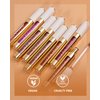MAKI YIKA Pink Lipstick for Women Metallic Lipsticks Glitter Long Lasting Lipstick No Smudge No Transfer Liquid Lip Gloss (BR012 Paradise)