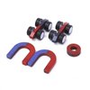 Junior Science Magnetism Set for Experiment Education Kids Magnet Kit School Classroom Science Educational Toys,Including Bar/Ring/Horseshoe Magnets