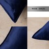 JIAHANNHA Velvet Navy Blue Throw Pillow Covers 18x18 Inches Pack of 2 Soft Decorative Square Cushion Covers for Couch Sofa Bed Livingroom Car,45x45Cm