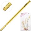 Pana 3/32" Round Bit Safety Nail Carbide Bit - Gold Color (Grit: Medium - M) for Electric Dremel Drill Machine