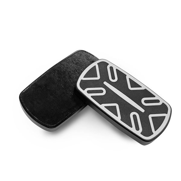 HIDEDC Trackless Fidget Slider, Aluminum Alloy Magnetic Metal Fidget Slider EDC Fidget Toys for Adults, Home Office Executive Desk Toys Ideal Gifts for ADD/ADHD/Autism (Black 2.0)