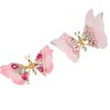 Butterfly Hair Clip,2Pcs Metal Butterfly Hair Clamps with Rhinestones,Elegant Colorful Butterfly Hairpin Hair Accessories for Women