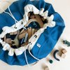 Swoop Bags - Durable Toy Storage Drawstring Bag - Ideal for Small Toys - Organizer and Play Mat - Cool Storage For Kids Rooms and Playrooms - BLUE