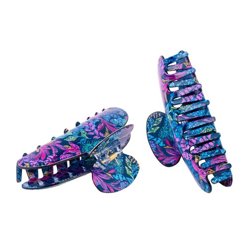 Lilly Pulitzer Colorful Hair Clip Claw, Jaw Clip for Fine Thick Curly or Straight Hair, Medium Hair Claw Clip, Cute Hair Clip for Women, Calypso Coast