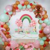 Christmas Balloon Arch Kit, 18" 10" 5" Christmas Balloons Decoratons with Christmas Foil Balloons for Christmas Party Decorations Xmas New Year Birthday Party Supplies