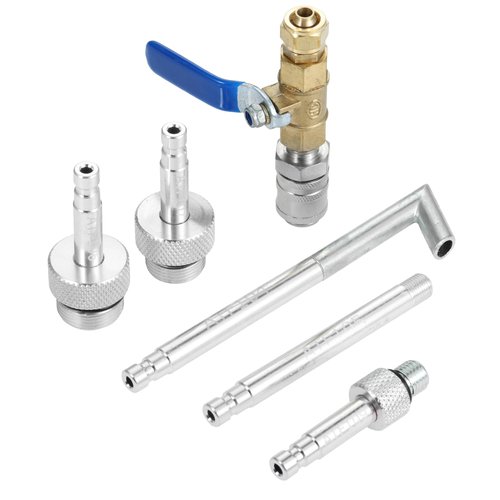 Aupoko Automatic Transmission Fluid Oil Filling Filler Adapter with Shut Off Valve Replacement Tool Compatible with 09G 01J 722.9 CVT DSG ATF Benz 722.9