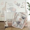 Levtex Baby - Imani Musical Rotating Baby Crib Mobile - Plush Llamas and Sloths - Grey, Cream, Pink, White - Nursery Accessories