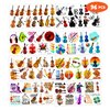96PCS Violin Temporary Tattoos Stickers Music Theme Birthday Party Decorations Favors Supplies Decor Musical Instrument Orchestral Violinist Tattoo Gifts For Kids Boys Girls School Prizes Carnival