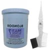 Blondor Multi Blonde 7 Powder Lightener Blondor Bleach Powder 800 grams and M Hair Designs Tint Brush (Bundle)