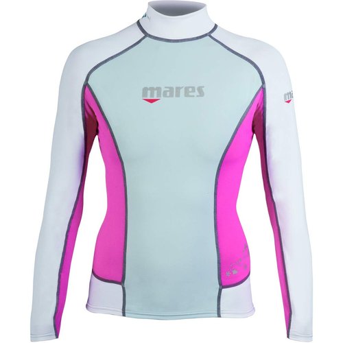 Mares Women's Trilastic Rash Guard Shirt Long Sleeve - Pink, 8