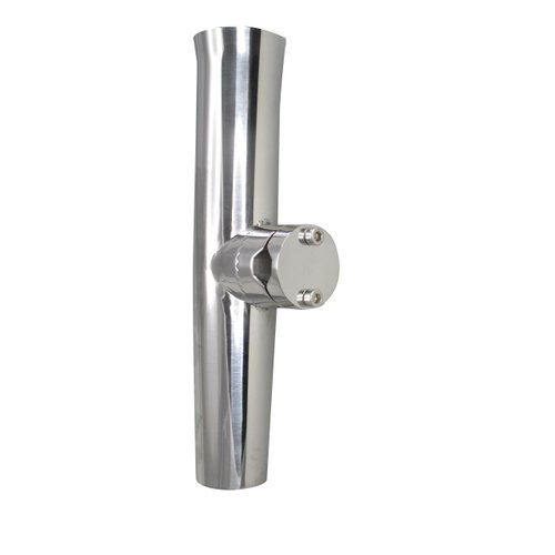 Pactrade Marine 4PCS Kayak Canoe Boat Durable Solid Stainless Steel 316 Tournament Style Clamp-On Fishing Rod Holder for Rail 7/8'' to 1''