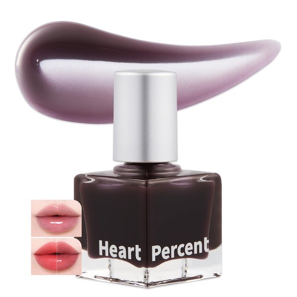 Heart Percent Dote On Mood Top Coating Lip Plumper, High-Shine Glossy Finish Tone Down Color & Mood Changing Lip Gloss 03. Mood Changer
