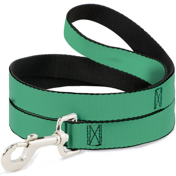 Dog Leash Solid Rainforest Green 4 Feet Long 0.5 Inch Wide