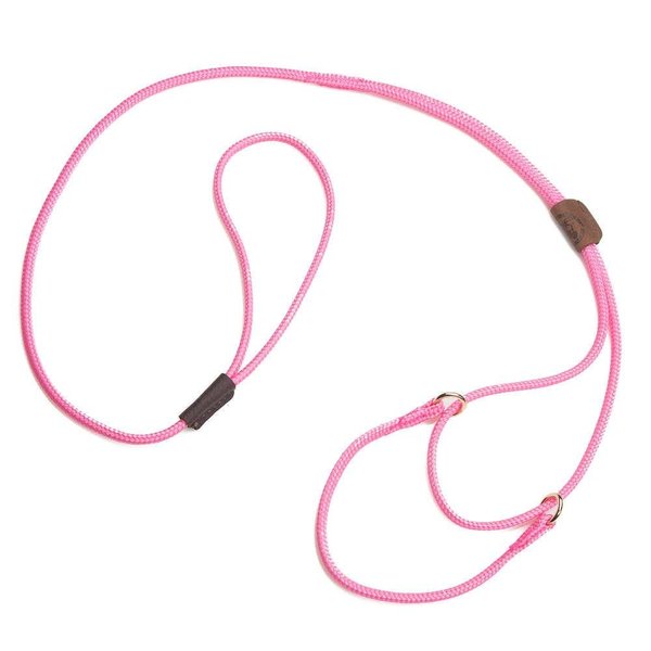 Mendota Pet Show Martingale Style Leash - Leash & Collar Combo, Made in The USA - Pink, 12 in x 1/8 in x 40 in