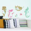 RoomMates RMK3562SCS Mermaid Peel and Stick Wall Decals With Glitter