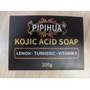 PIPIHUA Turmeric Kojic Acid Soap for Skin: Lemon Kojic Acid Dark Spot Remover Soap Bars Combines Lemon&Turmeric&Kojic acid&Collagen&Vitamin C&Glutathione