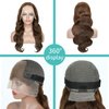 Jreitsere 24 Inch Chocolate Brown Lace Front Wigs Human Hair Body Wave #4 Colored 13x6 HD Lace Wig Lace Front Human Hair Pre Plucked with Baby Hair 180% Density