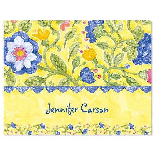 Tuscan Sun Personalized Note Cards (Set of 12 Cards with White Envelopes)