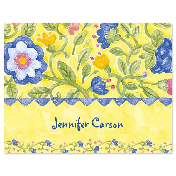 Tuscan Sun Personalized Note Cards (Set of 12 Cards with White Envelopes)