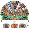 48 PCS Monster Truck Party Favors 24PCS Tattoos Stickers 24PCS Slap Bracelets Wristbands Perfect for Themed Birthday Baby Showers or Classroom Rewards Ideal Decor and Gifts for Girls and Boys