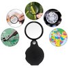 Hestya 10X Mini Magnifying Glass Folding Pocket Magnifier Bigeye Glass Loupe with Black Rotating Protective Holster for Reading Newspaper, Book, Magazine, Science Class, Hobby, Jewelry (4)