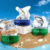 12 Pcs Fishing Decorations Gone Fishing Centerpieces Fish Party Decorations Honeycomb Party Supplies 3D Fishing Table Decor Fishing Birthday Party Supplies for Fathers Day Retirement Baby Shower