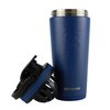 Ice Shaker 26 Oz Shaker Bottle, Stainless Steel Water Bottle and Protein Shaker, As Seen on Shark Tank, Reusable Stainless Steel Water Bottle, Gym Water Bottle, Navy