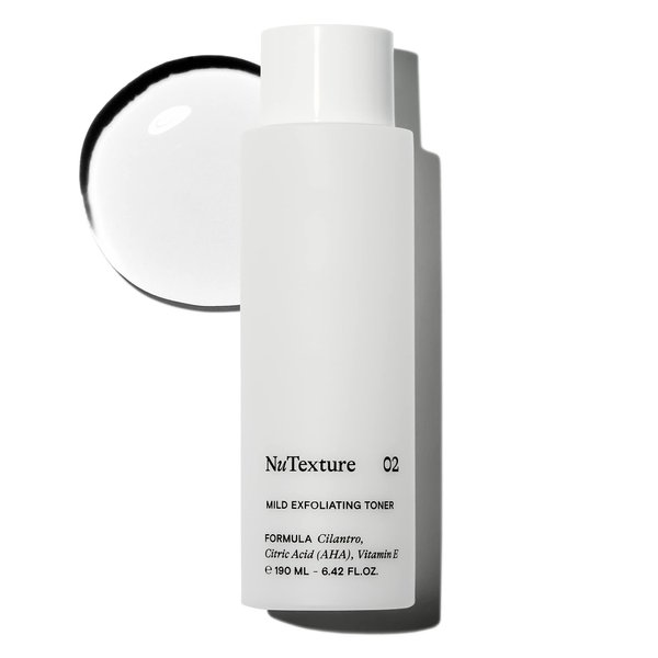 NuTexture Mild exfoliating toner - Daily hydrating face exfoliant & clarifying treatment ,resurfaces skin by gently removing dead skin cells