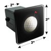 GRAPHICS & MORE Golf Ball Moon Flag Golfing Tow Trailer Hitch Cover Plug Insert 2"