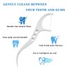 Twin-Line Dental Floss Picks Advanced Whitening and Dual Action Flossing Fresh Mint Favor High Toughness Toothpicks Sticks with Portable Cases