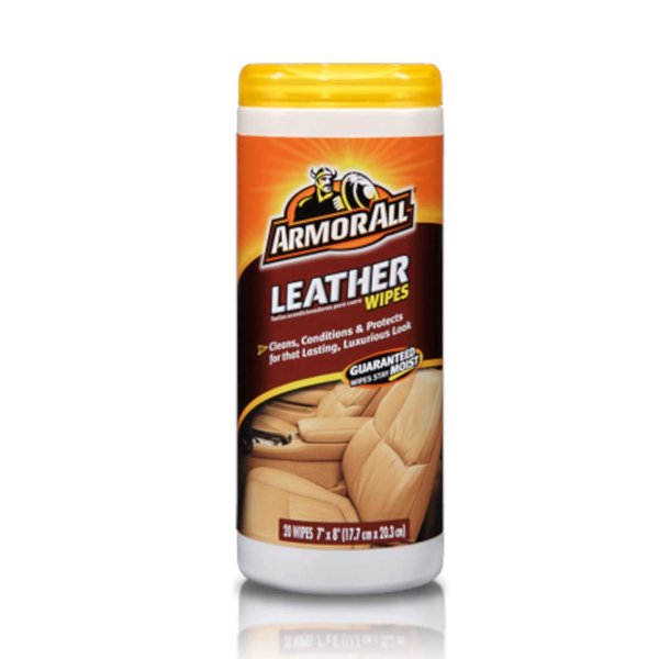 Armor All Interior Cleaner Car Leather Wipes by , For Cleaning Cars, Trucks and Motorcycles, 20 Count