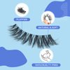 Eyelashes Natural Look False Lashes - Bepholan Fake Eyelashes 5D Super Fluffy False Eyelashes Clear Band Wispy Lashes 3-Pack Faux Mink Lashes,XMZ92