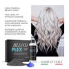 HAIR BAR NYC Blond Plex Extreme 10X Lightener + 30 Volume Anti-Yellow Violet Developer Kit - Black/Charcoal Dust-Free Hair Bleach with Keratin & Bond Building, Cool-Toned, Bright Finish Kit 60g/2.11oz