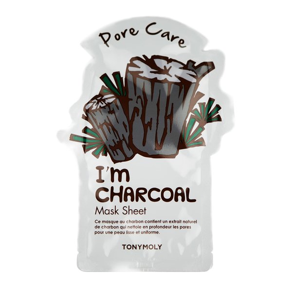 TONYMOLY I'm Real Charcoal Pore Care Mask Sheet, Pack of 1