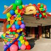 138Pcs Mexican Fiesta Balloon Arch Garland Kit Llama Sombrero Taco Cactus Foil Balloons for Mexican Themed Party Cinco De Mayo Taco Coco Birthday Carnival Baby Shower Decorations (Style 1)