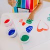 Melissa & Doug Finger Paint Set (4 pcs) - Red, Yellow, Blue, Green