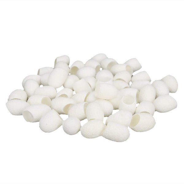 50pcs Silks, Facial Care Silks Blackhead Removal Exfoliating Silkworm Balls for Face Scrub Cleanser Gentle Exfoliating