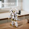 DAHONPA White Tiger Transforming Mech Building Blocks Set, Warrior Model Kit 670+ pcs Collectible Mythical Gifts for Adults and Kid