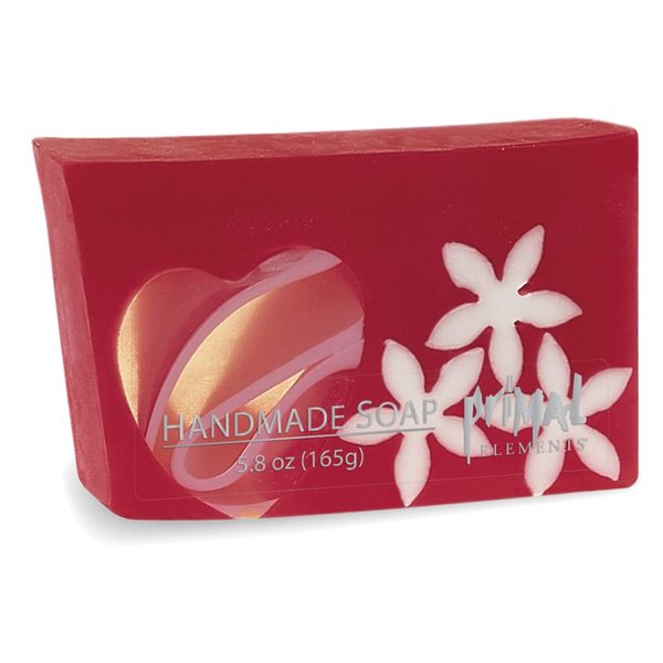 Primal Elements Bar Soap in Shrinkwrap, Flowers and Hearts, 6 Ounce