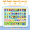 Bilingual Spanish & English Learning Toys for Toddlers 1-3, Kids Interactive Learning Tablet, Childrens Alphabet ABC / Words / Numbers / Colors Learning Pad, Education Toy for Babies 24 Month+