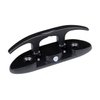 Mxeol Boat Cleat Folding Black Flip Up Cleats Dock Stainless Steel with Fasteners (Black, 4-1/2 inch 1 Piece)