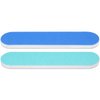 25pcs - PANA Mini Double-Sided Emery Nail File for Manicure, Pedicure, Natural, and Acrylic Nails - Blue/Light Blue (Grit 100/180)