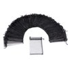 Dealglad® 100pcs Drawstring Organza Jewelry Candy Pouch Party Wedding Favor Gift Bags (6x8, Black)
